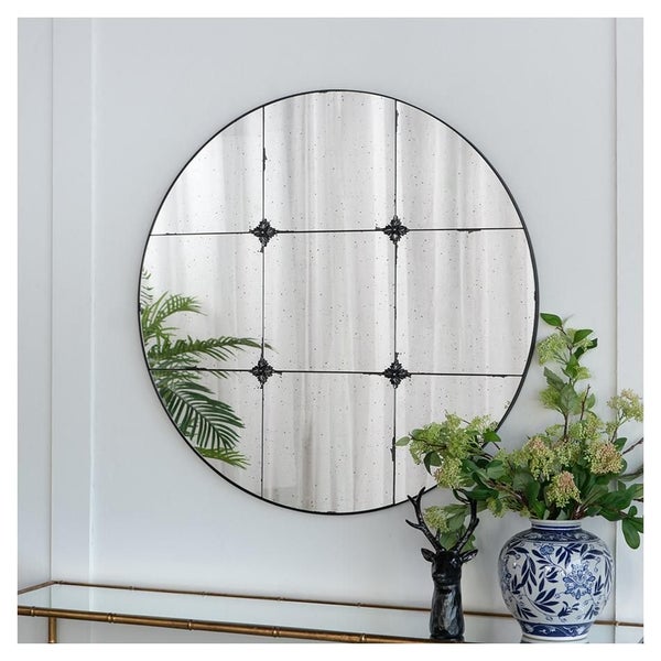 Rembrandt Round Antique Wall Mirror (SE2518) Carousel 4