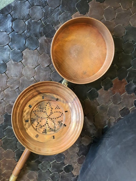 Antique Large Copper Bed Warmer Carousel 1