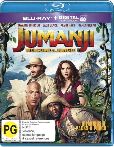 JUMANJI WELCOME TO THE JUNGLE *** BRAND NEW shrink wrapped bluray Carousel 1