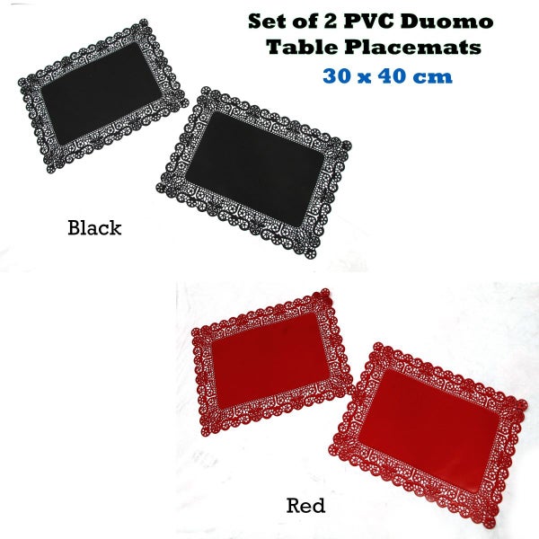 Rapee Set of 2 PVC Duomo Table Placemats 30 x 40 cm Carousel 3