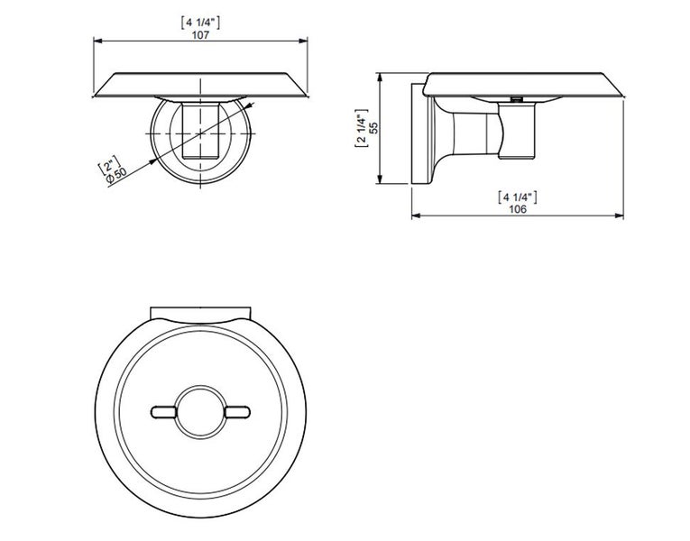 DELETED LINE - EUROPA PLUS GROOVED METAL SOAP DISH CHROME Carousel 3