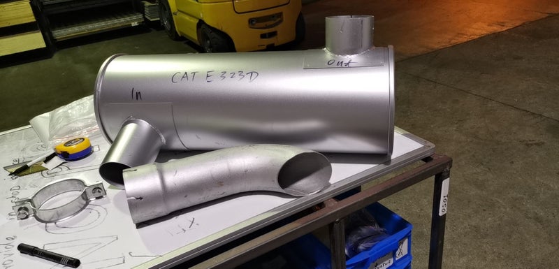 Digger Muffler for CAT323D part no: 324-4156 Carousel 1