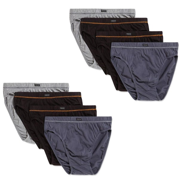 8 Pack Holeproof Cotton Briefs Classic Mens Undies Underwear Grey Black Bulk ... Carousel 1
