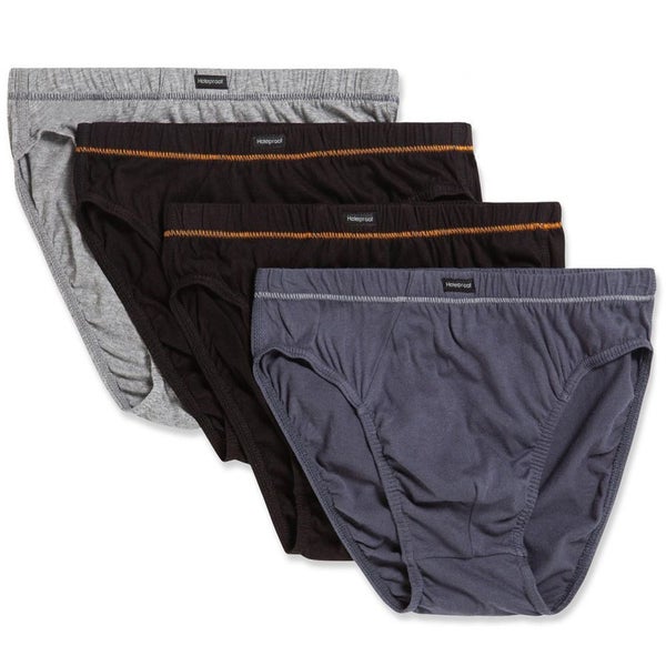 8 Pack Holeproof Cotton Briefs Classic Mens Undies Underwear Grey Black Bulk ... Carousel 4