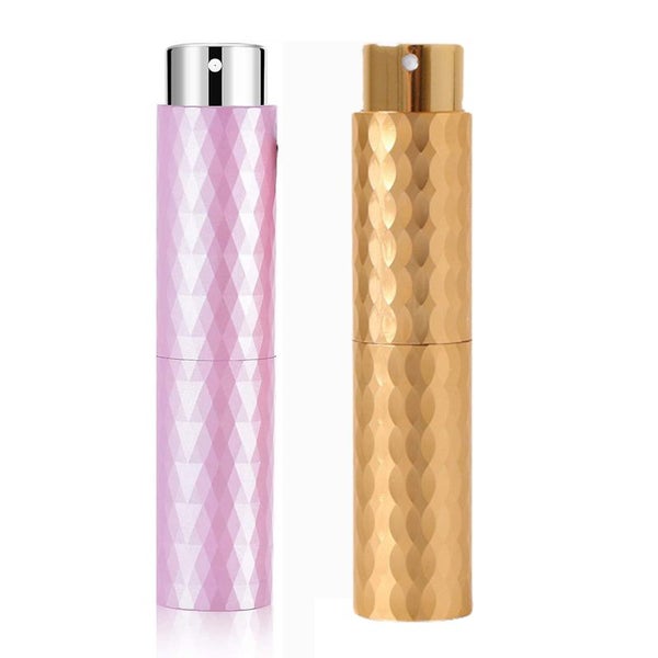 Perfume Atomizer 8ml Portable (2pcs), Rotary Fine Mist Sprayer, Mini Empty Spray Carousel 1