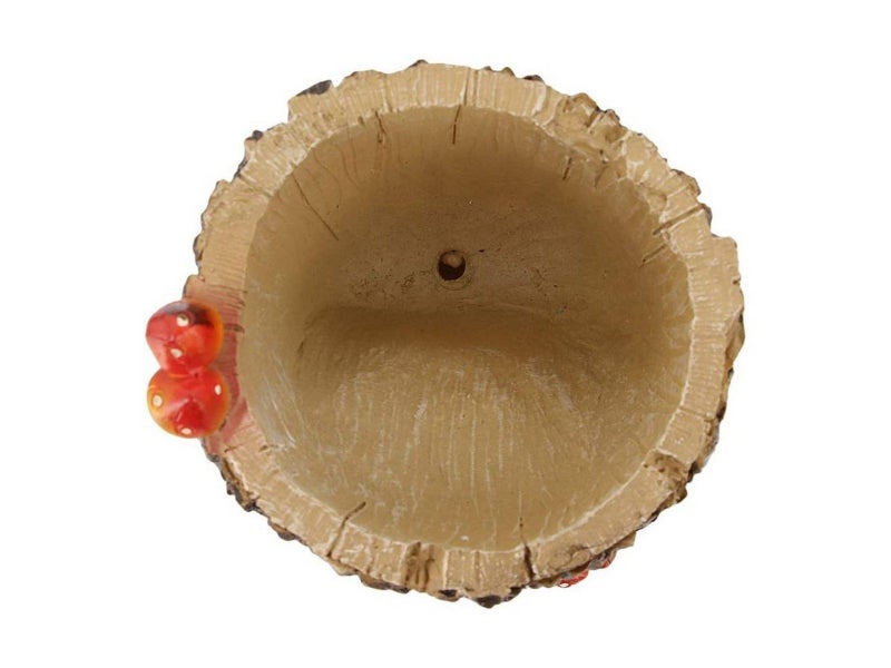 Brown Bear Plant Flower Pots with Drainage Hole Tree Stump Planter Desktop Decor Carousel 3