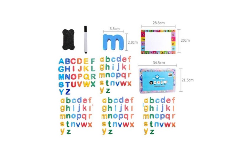 PTN 104pcs Coloured Magnetic Letters Foam Alphabet ABC Fridge Magnets Carousel 2