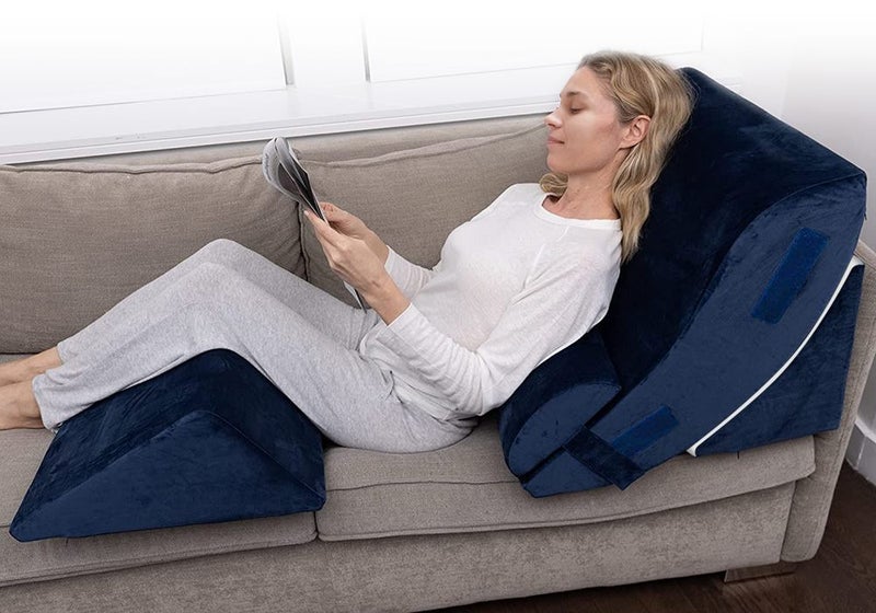4 Pcs Bed Wedge Pillow Neck Back Support Cushion Carousel 2