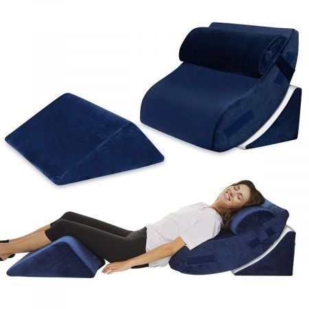 4 Pcs Bed Wedge Pillow Neck Back Support Cushion Carousel 1