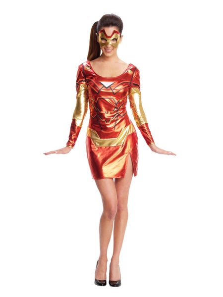 Rubies Iron Rescue Sexy Adult Costume - Large Carousel 1