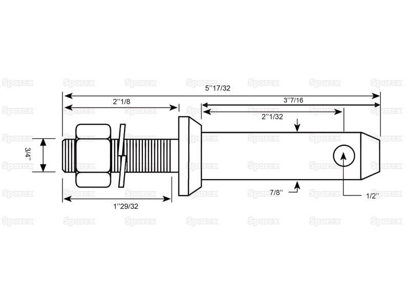 Lower Link Pin Cat 1 Carousel 1