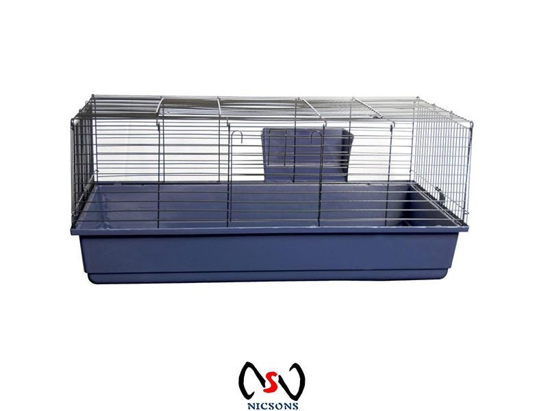 Rabbit Cage With Hay Feeder 100 x 56 x 45cm Carousel 1