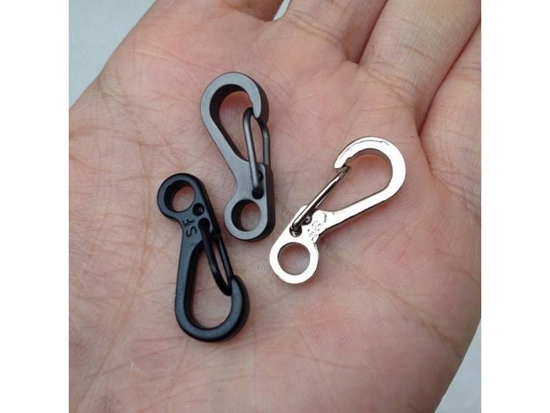 10 Pcs Mini SF Spring Backpack Clasps Climbing Carabiners Equipment Survival Carousel 2