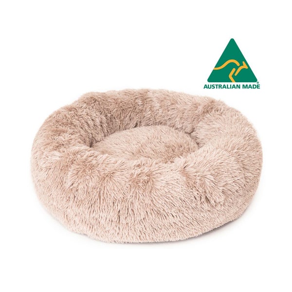 Superior Pet Goods 40cm Curl Up Cloud Dog Bed Sleep Cushion Pumice Small Beige Carousel 2