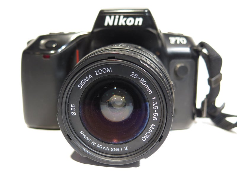 NIkon F70 35mm film SLR camera with 28-80mm lens Carousel 2