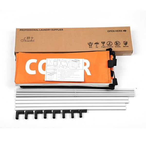 180L 3-Section Laundry Basket Hamper Carousel 8