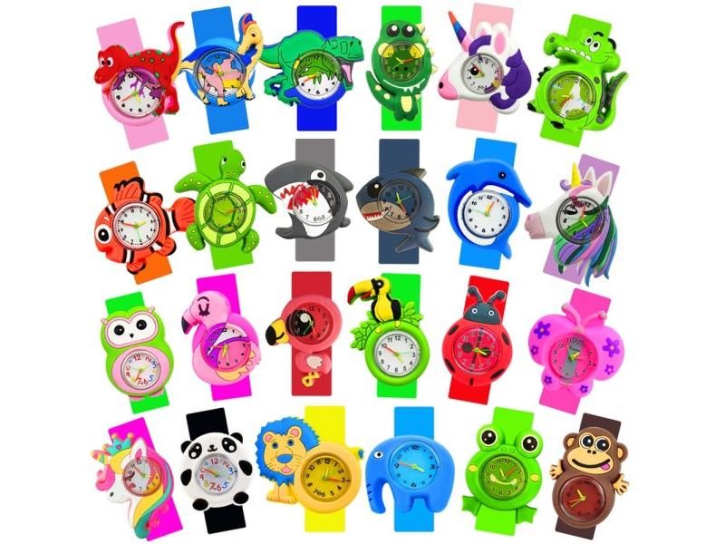 Cartoon Kids Watch For Boys Girls Birthday Gift W/ Spare Battery Carousel 2
