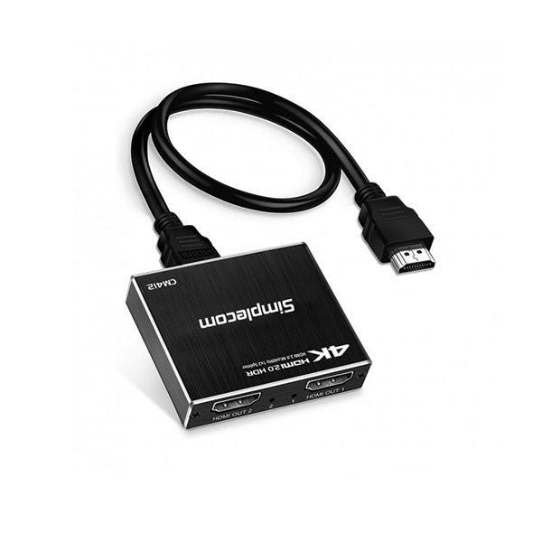 Simplecom Hdmi 2 Splitter 1 In 2 Out Hdr10 2 Port Hdmi Duplicator Carousel 1