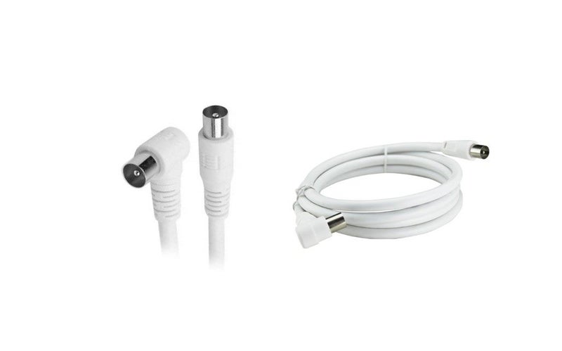 PTN 1.5m TV Aerial Extension Lead Coupler Male - Male Socket Coaxial Adapter rf Carousel 1
