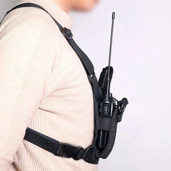 Chest Pack 2 Pocket Nylon for Walkie Talkies Carousel 2