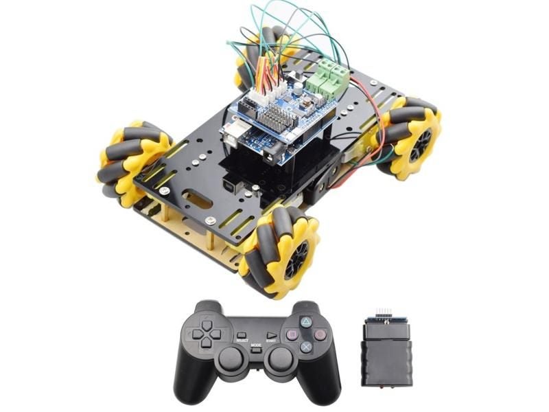 Mini RC Mecanum Wheel Omni Robot Car Chassis Kit For Arduino Etc. Carousel 1