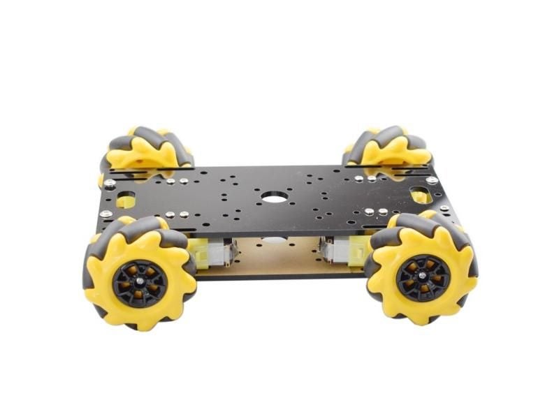 Mini RC Mecanum Wheel Omni Robot Car Chassis Kit With TT Motor For Arduino Carousel 1