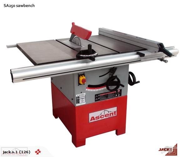 Ascent SA250 10" 250mm sawbench, from JACKS Carousel 1