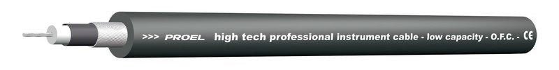 Proel Bulk Instrument Cable 90% Braid Shield CLEAR GREY Carousel 1