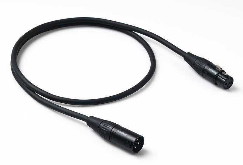Proel Mic Lead FXLR > MXLR A1/2 Metre Spiral Shield BLACK Carousel 1