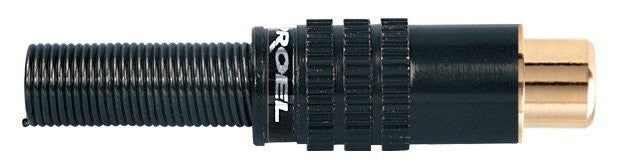 RCA Connector Cord Plug FEMALE BLACK Carousel 1