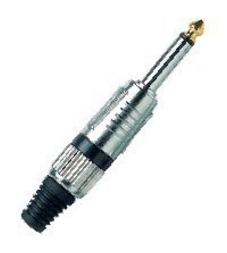 Mono Jack Connector 6.3mm Cord Plug MALE BLACK - S2CPROBK Carousel 1