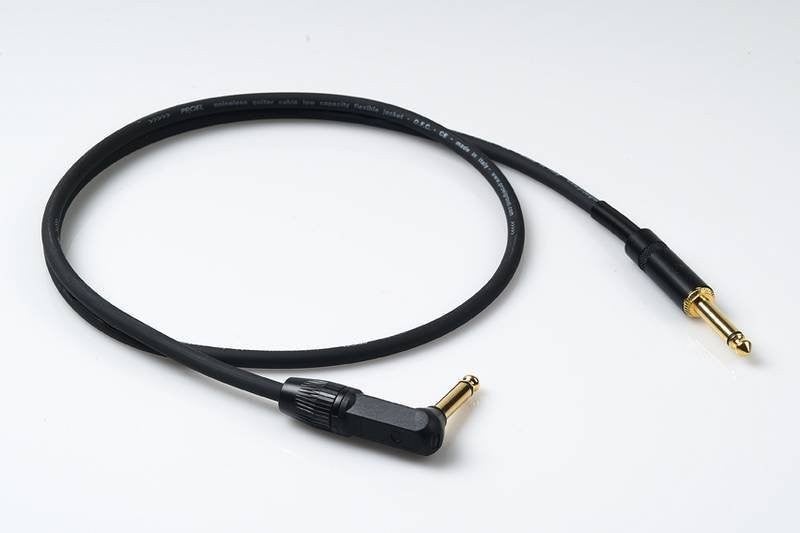 Proel Guitar Lead TS > 90AoTS 1m Spiral Shield BLACK Carousel 1