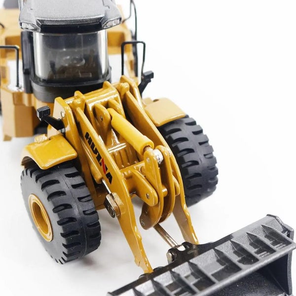 Die-cast HUINA 1714-2 Bulldozer Loader Model Scale 1:50 FULL METAL Carousel 2