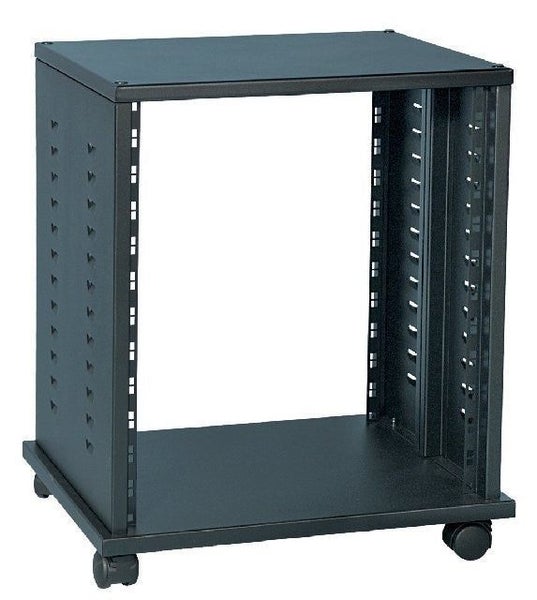 Proel Mobile 19"Rk 12U Side Vents+Castors Bk 590x530x400 Carousel 1