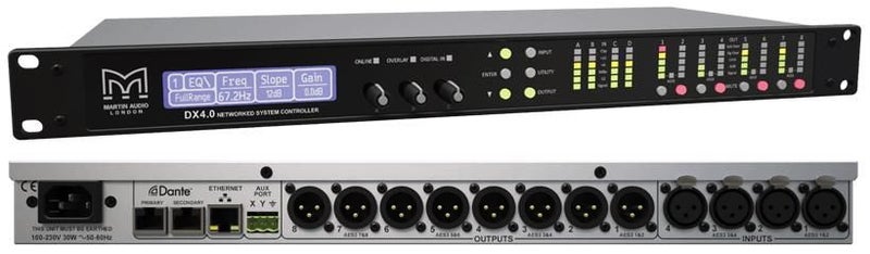 Martin 4 in 8 out Dante enabled system controller and matrix Carousel 1