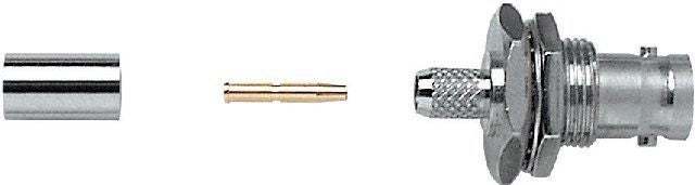 BNC59FPC BNC Connector 75 Ohm Panel Mount Crimp FEMALE Carousel 1
