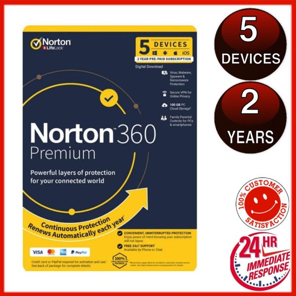 Norton 360 Premium 5 Device 2 Year Carousel 2