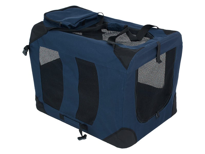 Pet Crate Carrier Cage Folding BLUE XL 700mmL x 500mmW x 500mmH Carousel 2