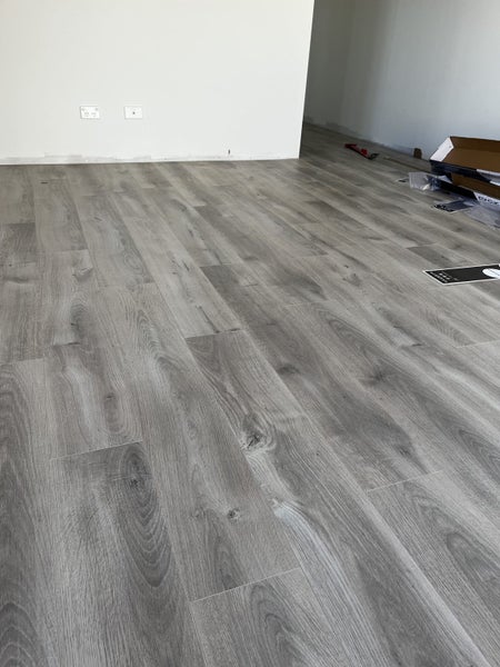 12mm Grey Country Oak $35m2incl gst & underlay- laminate flooring Carousel 2