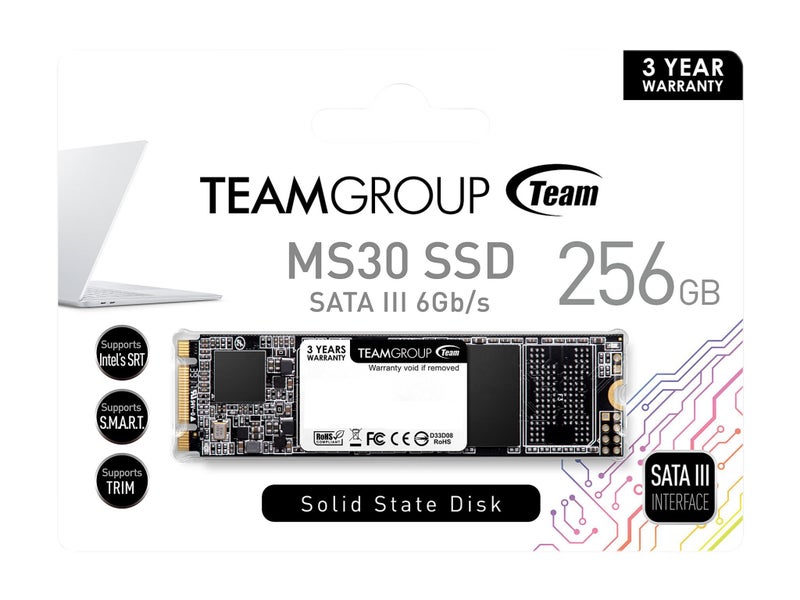 Team Group MS30 256GB M.2 2280 SATA III TLC Internal SSD 3 Year Warranty Carousel 1