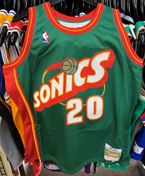 Seattle Supersonics Gary Payton 20 Mitchell & Ness Swingman Jersey Carousel 1