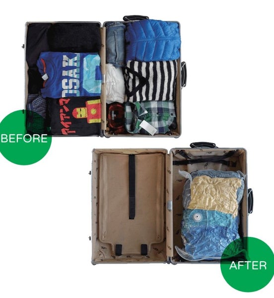 Vago Vacuum Bag (Small + Medium Bag) + Portable USB Powered Vacuum Device Carousel 8
