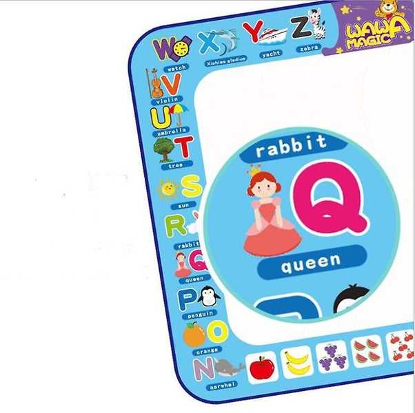 Kids Magical Water Canvas Toys Water Painting Drawing Graffiti Pad Doodle Mat Carousel 5
