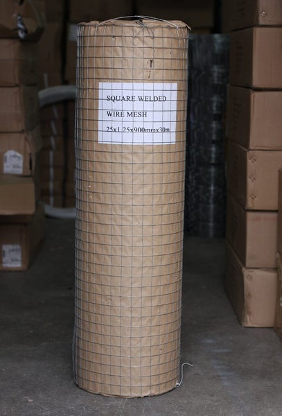 30M Square Welded Mesh 900mm x 25mm x 1.25mm --- Brand New Carousel 1