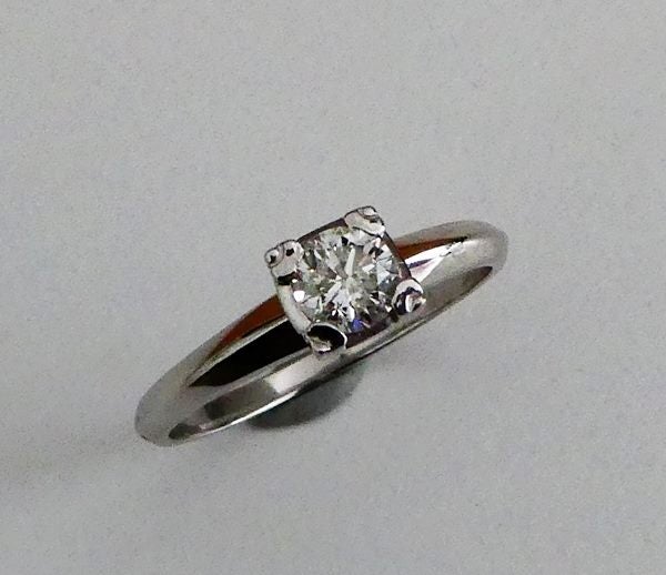 0.39CT CERTFIED 100% NATURAL SOLITAIRE ROUND DIAMOND SOLID PLATINUM RING 3.80gr Carousel 2