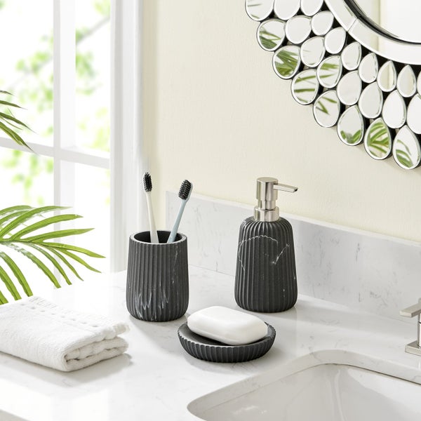 Bubble: Elon Bathroom 3-Piece Set Black Marble (RYX6060-BMA) Carousel 2