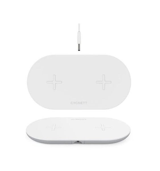 Cygnett TwoFold 20W Dual Wireless Desk Charger+ DC Wall CY2662WIRDD Carousel 1