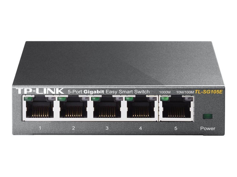 Tp-Link 5 Port Unmanaged Desktop Switch Steel Casing Black Carousel 1