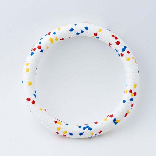 18CM Pet ETPU Training Ring Colorful Dog Cat Molar Chew Toys Teeth Cleaning Bite Carousel 2
