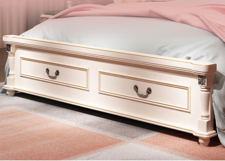 XM8019 Antique style 5 pieces Queen size bedroom set XM6608 Carousel 5